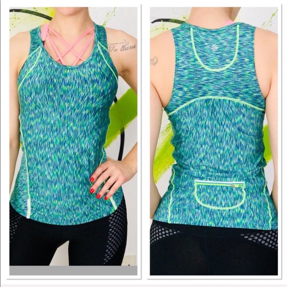 Athleta burnout running tank reflective stripe - Picture 2 of 8